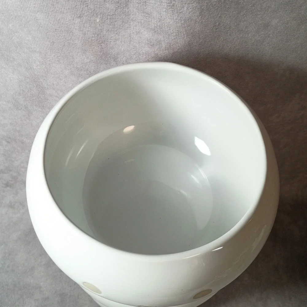 Crate & Barrel Stacking Snowman Bowls Christmas Winter Holiday Serving 3 bowls